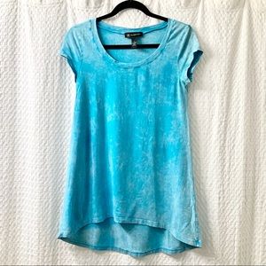 INC Short Sleeved Acid Wash Cotton Tunic